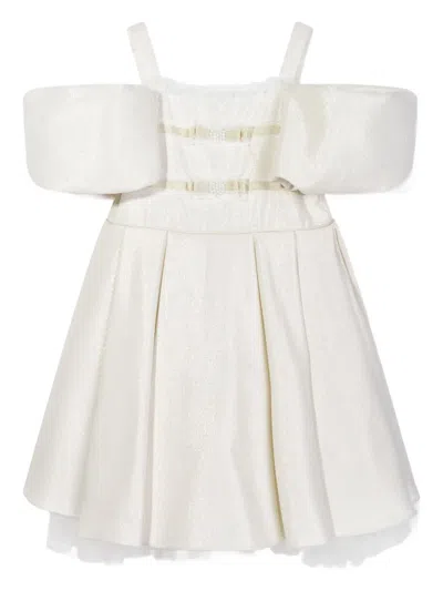 Dress & Fleur Ribbon-detailing Dress In White