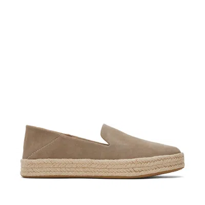 Toms Carolina Platform Espadrille Sneaker In Brown