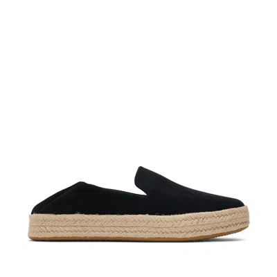 Toms Carolina Platform Espadrille Sneaker In Black