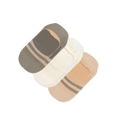 Toms Classic No Show Socks Mixed Neutral 3 Pack In Multi