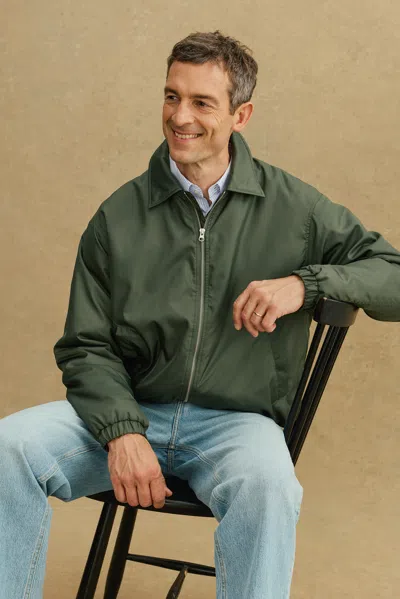 A Days March Reese Nylon Bomber Jacket In Green