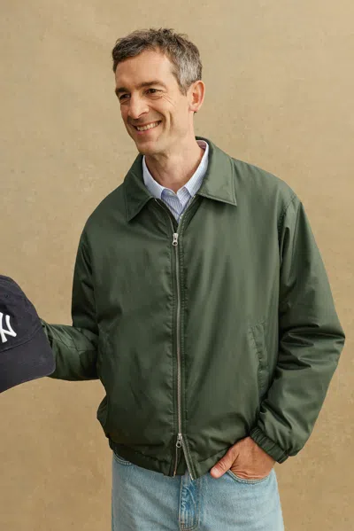 A Days March Reese Nylon Bomber Jacket In Green