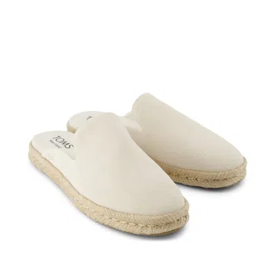 Toms Santiago Espadrille Mule In White