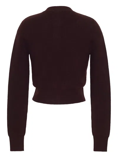 玫瑰金色纽扣开衫