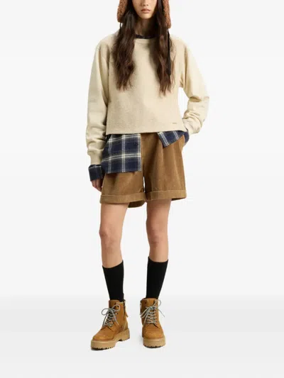 Woolrich Fleece Sweatshirt In Neutral