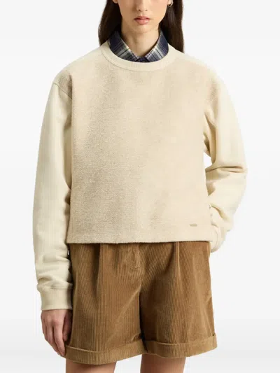 Woolrich Fleece Sweatshirt In Neutral