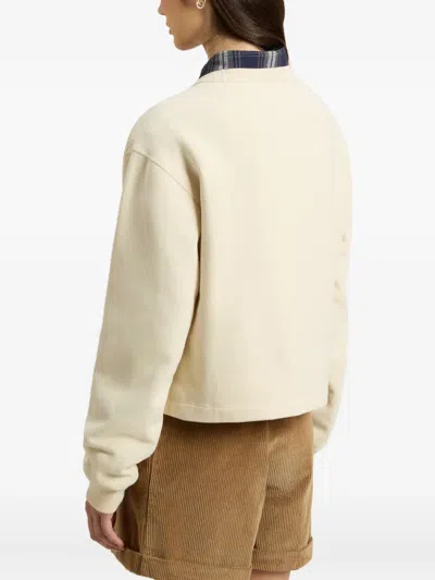 Woolrich Fleece Sweatshirt In Neutral