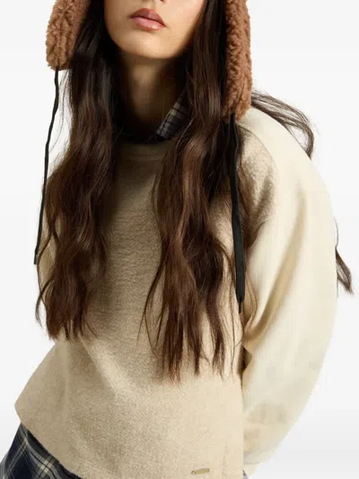 Woolrich Fleece Sweatshirt In Neutral