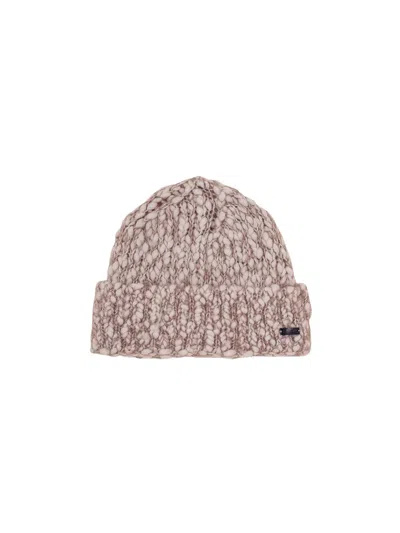 Fedeli Cable-knit Beanie In Pink