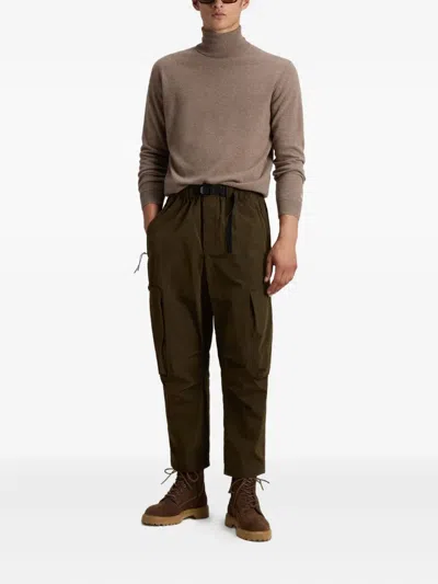 Woolrich Turtleneck Wool Sweater In Brown