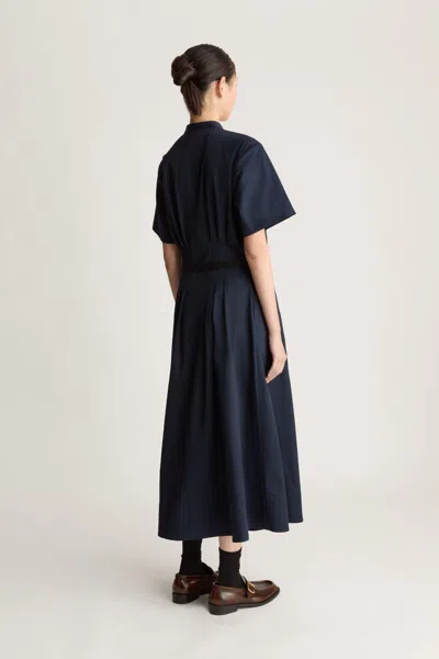 Lee Mathews Spencer Wrap Dress In Blue