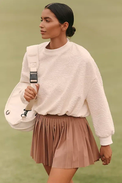 Daily Practice By Anthropologie Daily Practice Textured Bubble Sweatshirt In Neutral