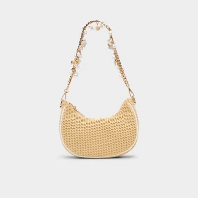 Aldo Beach Glow X Woven Shoulder Bag In Gold