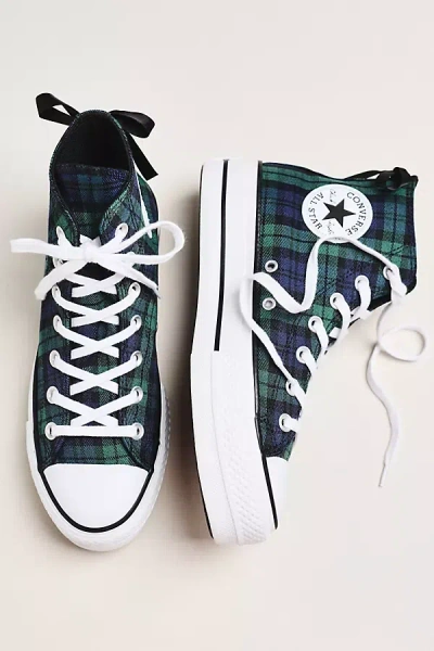 Converse Chuck Taylor All Star Lift Platform Plaid High-top Sneakers In Multi
