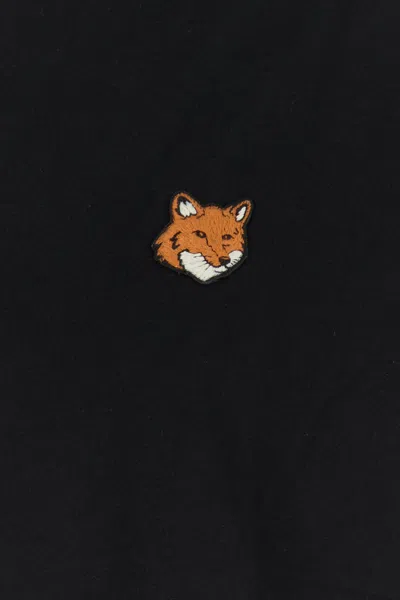 Maison Kitsuné Maison Kitsune Fox Head T Shirt In Black