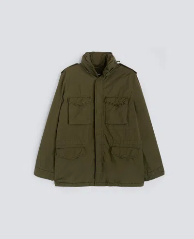Aspesi Field Jacket New Camp In Nylon Tinto Capo - Militare In Green