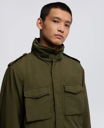 Aspesi Field Jacket New Camp In Nylon Tinto Capo - Militare In Green