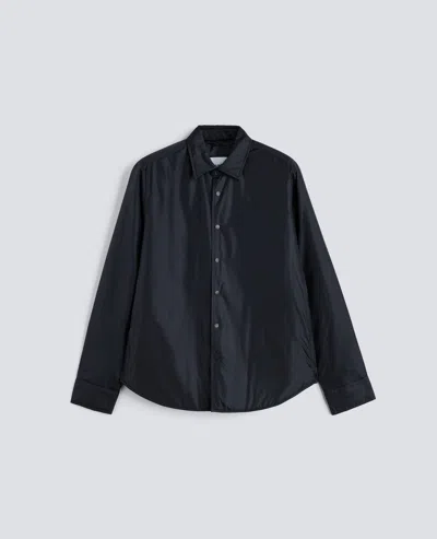 Aspesi Overshirt In Nylon Idrorepellente - Nero In Blue