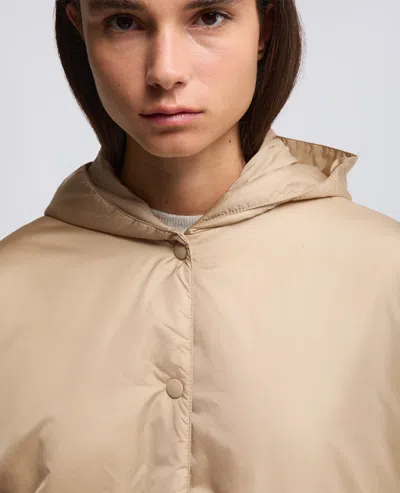 Aspesi Giubbotto Beth Con Cappuccio - Beige In Brown