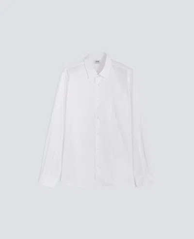 Aspesi Camicia Classica In Cotone Con Taschino - Bianco In White