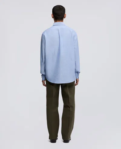 Aspesi Camicia In Cotone Oxford Con Collo Button-down - Azzurro In Blue