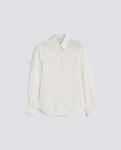 Aspesi Camicia Slim In Crepe De Chine Di Seta - Naturale In Neutral