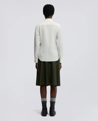 Aspesi Camicia Slim In Crepe De Chine Di Seta - Naturale In Neutral