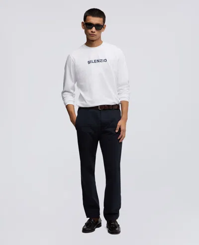 Aspesi T-shirt A Maniche Lunghe Silenzio - Bianco In White