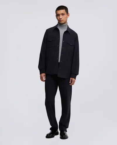 Aspesi Overshirt In Flanella Imbottita - Navy In Blue