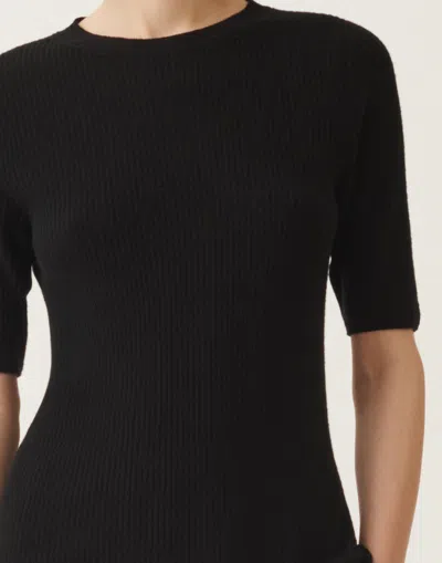 Fabiana Filippi Ribbed T-shirt In Black