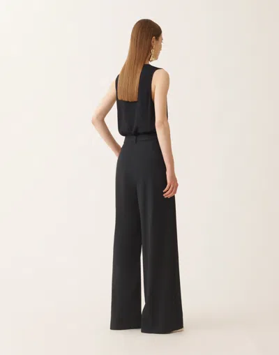 Fabiana Filippi Regular Fit Black Trousers In Brown