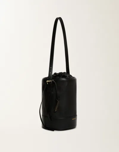 Fabiana Filippi Drawstring Bucket Bag In Black