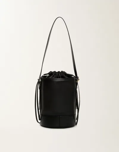 Fabiana Filippi Drawstring Bucket Bag In Black