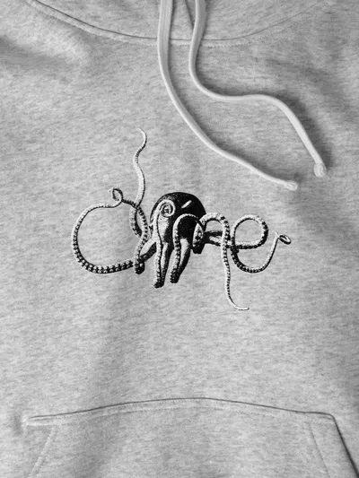 章鱼印花连帽衫