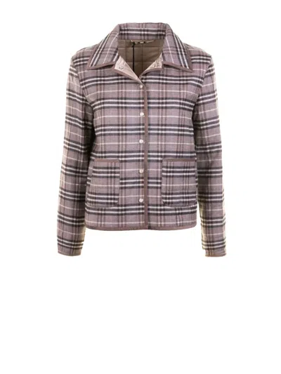 Seventy Checked Patch-pocket Jacket In Pink