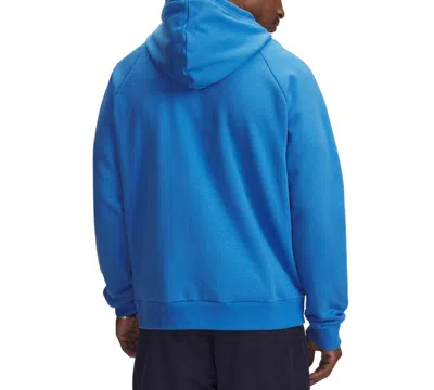 Under Armour Men's Rival Logo Embroidered Fleece Hoodie In Blue