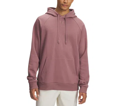 Under Armour Men's Rival Logo Embroidered Fleece Hoodie In Pink