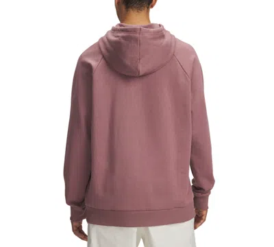 Under Armour Men's Rival Logo Embroidered Fleece Hoodie In Pink