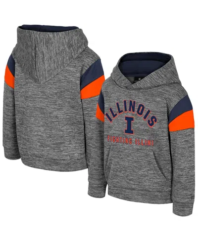 Colosseum Toddler Gray Illinois Fighting Illini Wizard City Hoodie In Gray