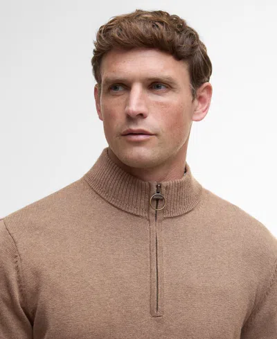 Barbour Men's Kelson Quarter-zip Pullover Sweater In Brown