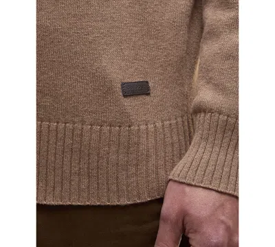 Barbour Men's Kelson Quarter-zip Pullover Sweater In Brown