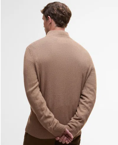 Barbour Men's Kelson Quarter-zip Pullover Sweater In Brown