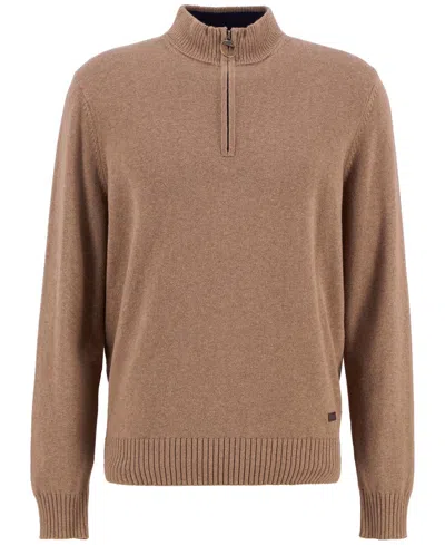 Barbour Men's Kelson Quarter-zip Pullover Sweater In Brown