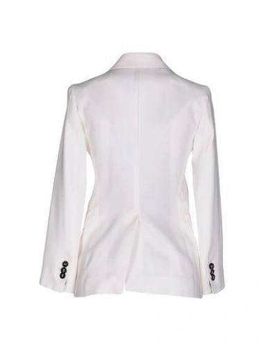 Shop Dsquared2 Blazer In White