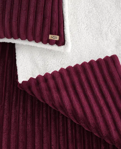 Macy's Avery Ribbed 2-pc. Comforter Set, Twin/twin Xl In Burgundy