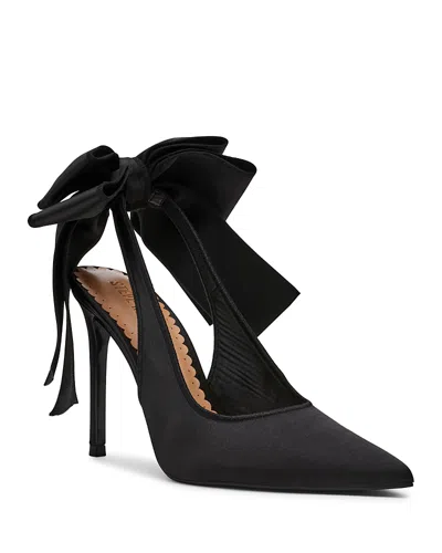 Steve Madden Teacup Slingback Pointed Toe Pump In Black