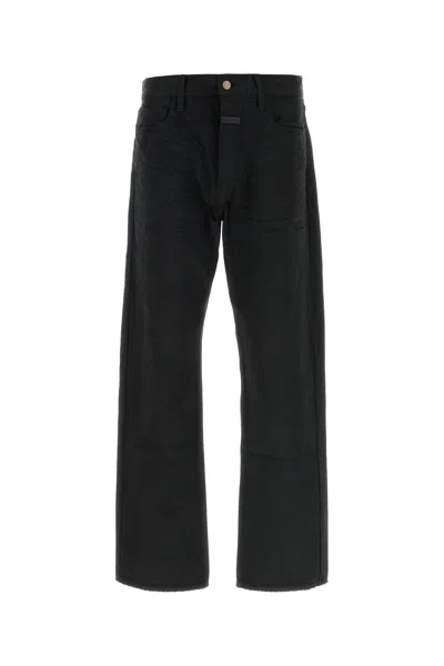 Fear Of God Black Denim  Jeans In Black