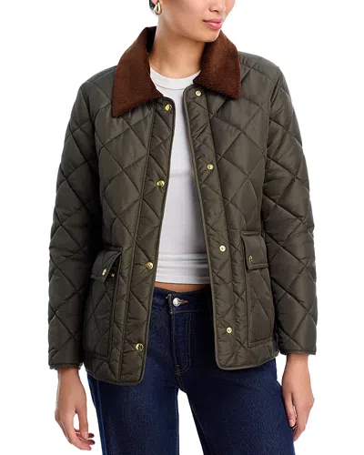 Aqua Bridget Quilted Barn Jacket - Exclusive In Green
