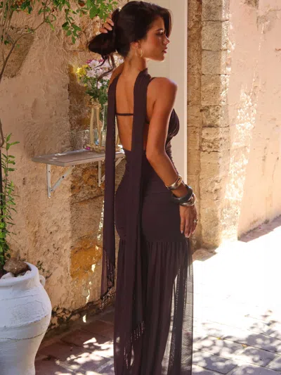 Outcast Ida Maxi Dress Chocolate