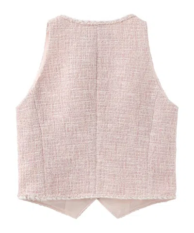 Marissa Chiara Single-breasted Vest In Pink